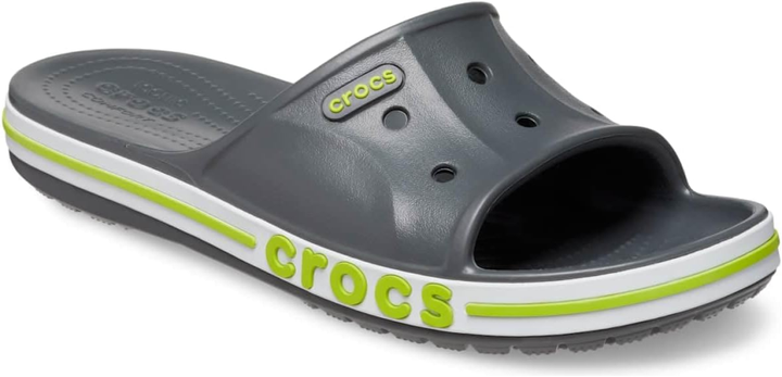 Жіночі крокси шльопанці Crocs Bayaband Slide Gray (37-38, сірий) - Фото 2 Жіночі крокси шльопанці Crocs Bayaband Slide Gray (37-38, сірий) - изображение 2