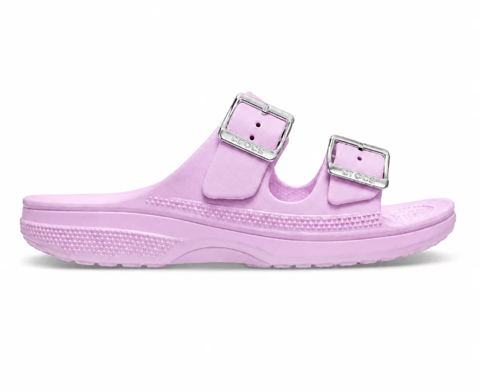 Жіночі крокси сандалі Crocs Saturday Metallic Buckle Sandal Pink (39-40, рожевий) - изображение 3
