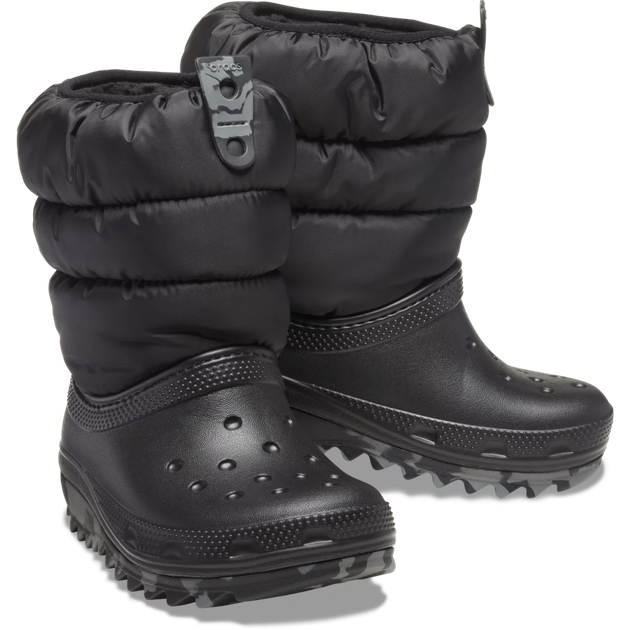 Дитячі крокси чоботи для хлопчика Crocs Neo Puff Boot Black (28-29, чорний) - Фото 1 Дитячі крокси чоботи для хлопчика Crocs Neo Puff Boot Black (28-29, чорний) - изображение 1