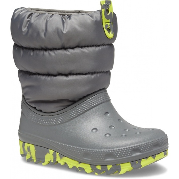 Дитячі крокси чоботи для хлопчика Crocs Neo Puff Boot Grey (29-30, сірий) - Фото 2 Дитячі крокси чоботи для хлопчика Crocs Neo Puff Boot Grey (29-30, сірий) - изображение 2
