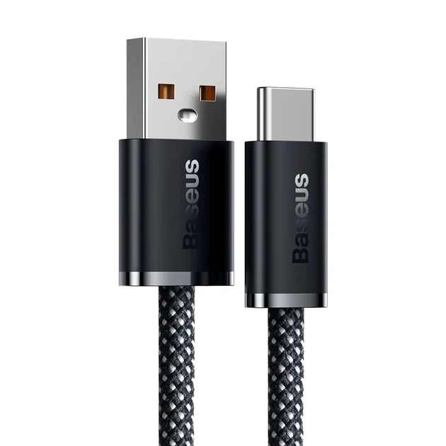 Кабель USB Type-A to Type-C Baseus Dynamic Series 100W ABS + TPE 1м сірий - Фото 3 Кабель USB Type-A to Type-C Baseus Dynamic Series 100W ABS + TPE 1м сірий - зображення 3