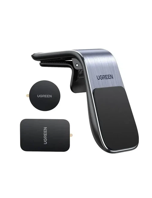 Автодержатель UGREEN LP290 магнитный для телефона на дефлектор Black Metal Gray - изображение 2