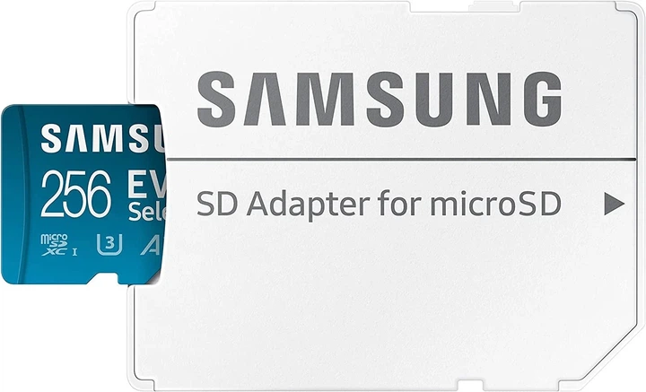 Карта памяти microSDXC Samsung EVO Select 256 ГБ UHS-I U3 V30 с адаптером SD - изображение 7