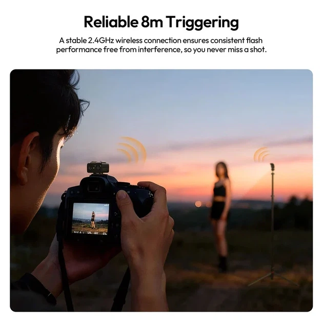 Адаптер беспроводной Ulanzi LA10 Mini Flash Trigger 2-в-1 пластик черный - изображение 9