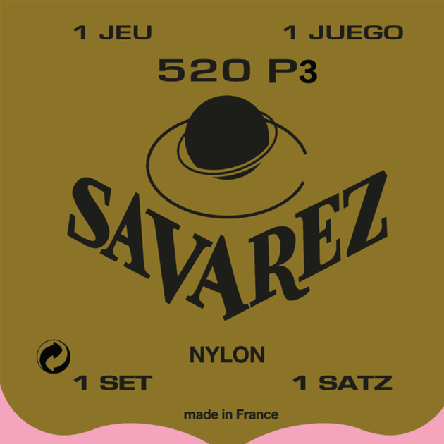 Струны для классической гитары Savarez Traditional 520P-3 (nylon wound G-3), 28-43 - Фото 1 Струны для классической гитары Savarez Traditional 520P-3 (nylon wound G-3), 28-43 - изображение 1