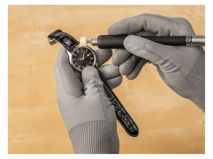 Точильный шлифовальный станок Parkside PDFW 120 B3 3 в 1, 120 Вт, с гибким валом, 103 аксессуара в футляре. - изображение 7