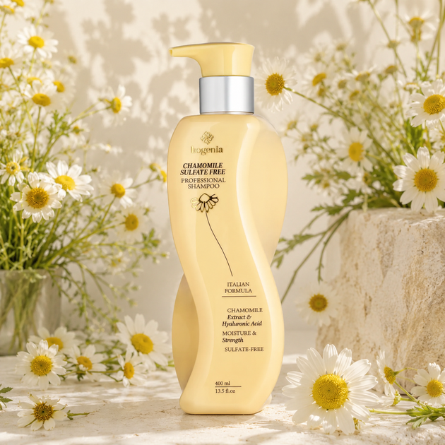 Шампунь безсульфатный для волос с ромашкой Bogenia Sulfate Free BG461, 400 мл - Фото 1 Шампунь безсульфатный для волос с ромашкой Bogenia Sulfate Free BG461, 400 мл - изображение 1