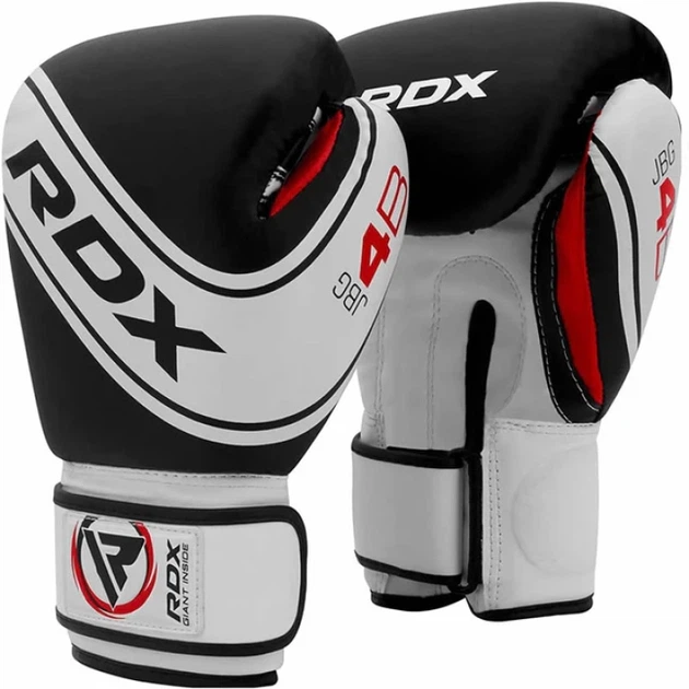 Дитячі Боксерські Рукавички RDX 4B Robo Kids Boxing Gloves Чорно-Білий 6oz (JBG-4B-6oz) - Фото 1 Дитячі Боксерські Рукавички RDX 4B Robo Kids Boxing Gloves Чорно-Білий 6oz (JBG-4B-6oz) - изображение 1