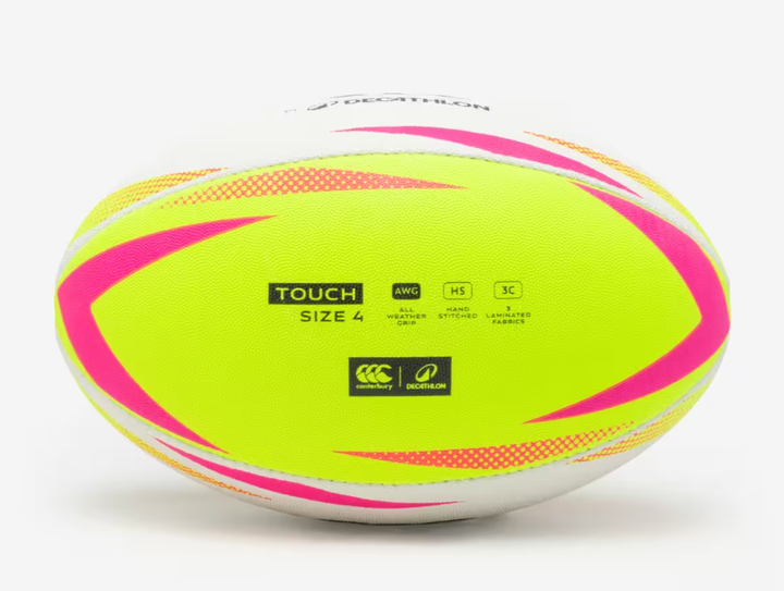 М'яч для Регбі Decathlon OFFLOAD №4 від 10 до 14 років Біло-Жовтий - зображення 3