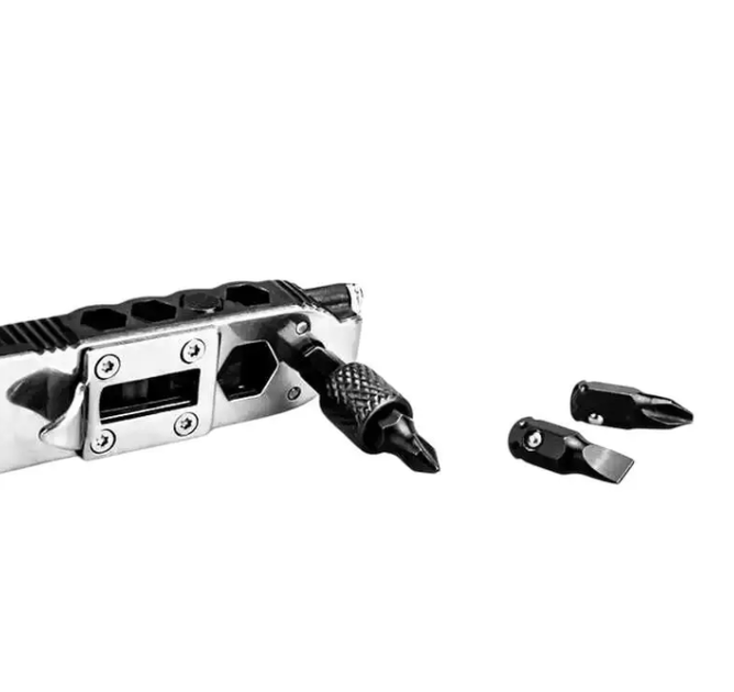 Мультитул - Брелок JB Tacticals 10 в 1 JB-10 Чорний - зображення 8