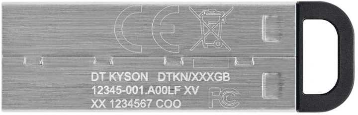 USB флеш-накопичувач Kingston 64Gb DT Kyson 3.2 (DTKN/64GB) Silver [54407] - зображення 5