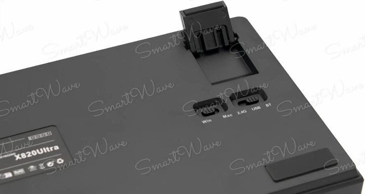 Ігрова клавітура Attack shark X820 Ultra Black gradient з дисплеєм, 75%, 4000mAh, Hot-Swap, RGB, 2.4GHz/Bluetooth/USB - зображення 9