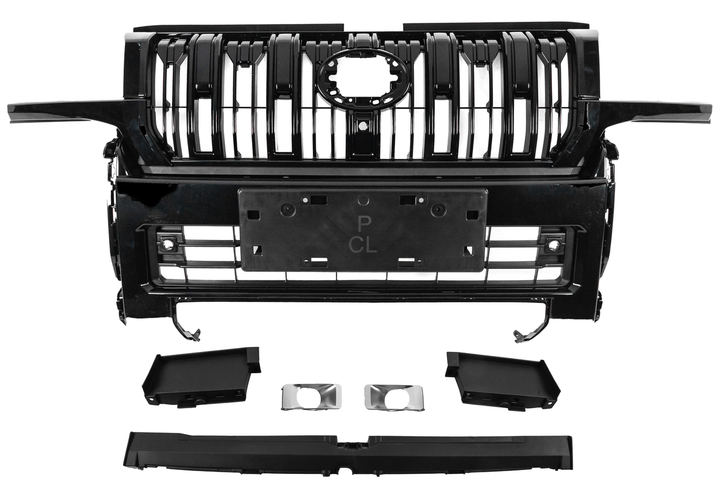 Передний бампер GBT VX Черный для Toyota Land Cruiser Prado 250 2023- гг - изображение 2