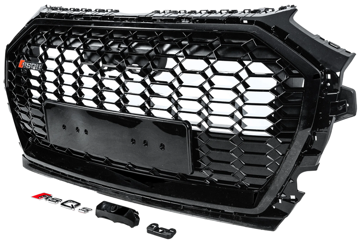Передняя решетка RSQ-Style черная для Audi Q5 2017-2025 гг - изображение 3