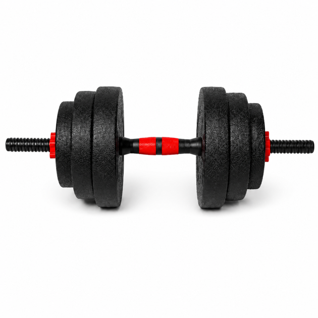 Гантели композитные Champion X-venum 1шт 55см 12.5 кг Черно-Красный - Фото 2 Гантели композитные Champion X-venum 1шт 55см 12.5 кг Черно-Красный - изображение 2