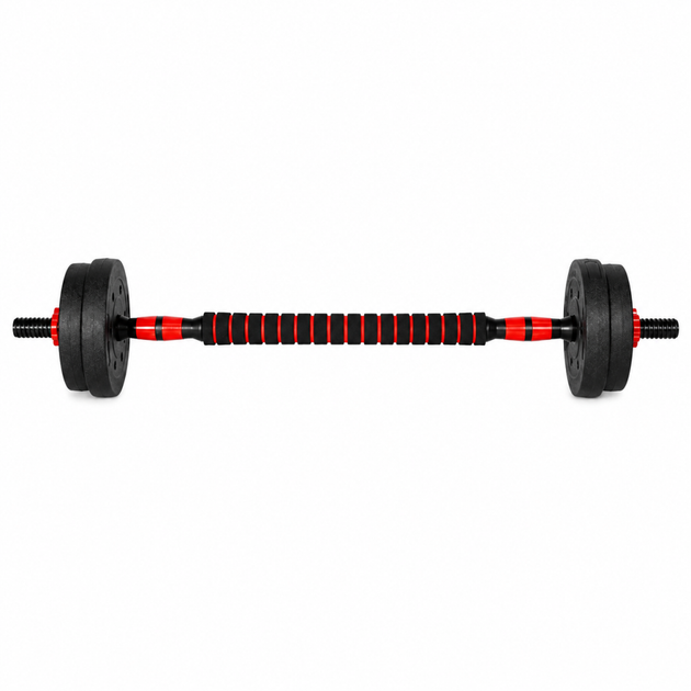 Гантели композитные со Штангой Champion X-venum 2шт 40см 6.5 кг Черно-Красный - Фото 3 Гантели композитные со Штангой Champion X-venum 2шт 40см 6.5 кг Черно-Красный - изображение 3