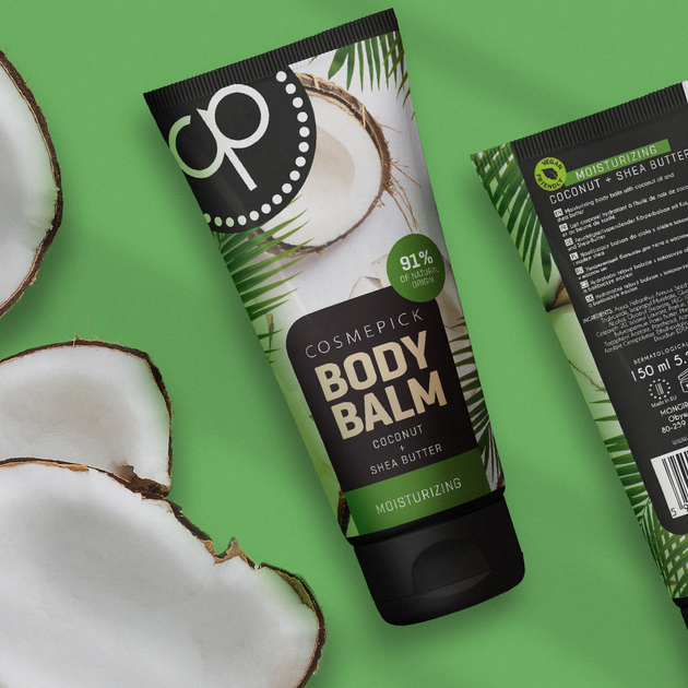 Бальзам для тела увлажняющий Кокос + Масло Ши Cosmepick Coconut & Shea Butter 150 ml - изображение 2