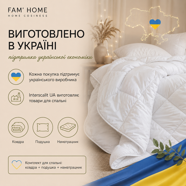 Одеяло Fam Home 200х220 см МІС50 - Фото 4 Одеяло Fam Home 200х220 см МІС50 - изображение 4