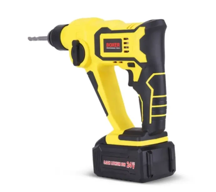 Аккумуляторный перфоратор Boxer SR 148 24 В 3 Ah SDS Plus бесщеточный с двумя аккумуляторами 5000 уд мин для сверления бетона металла дерева и монтажных работ - изображение 7