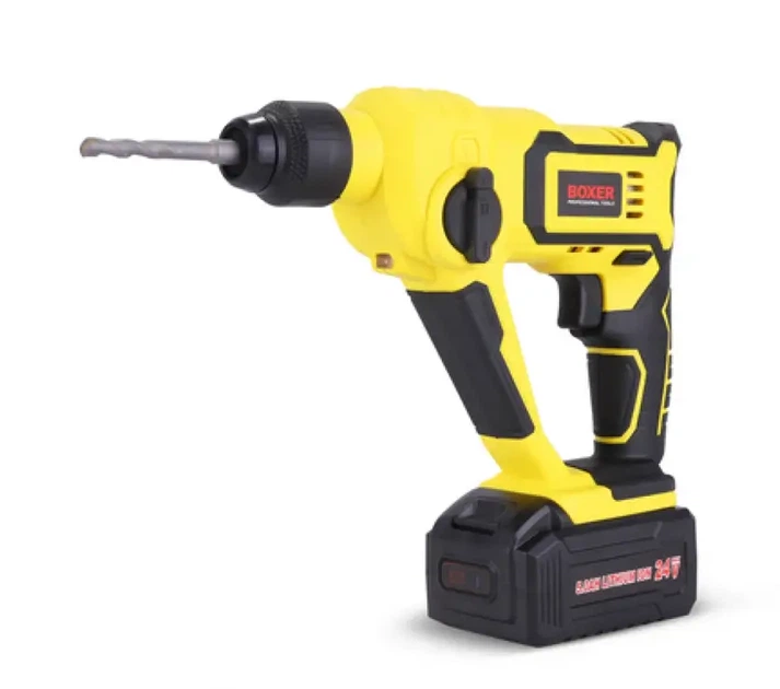 Аккумуляторный перфоратор Boxer SR 148 24 В 3 Ah SDS Plus бесщеточный с двумя аккумуляторами 5000 уд мин для сверления бетона металла дерева и монтажных работ - изображение 8