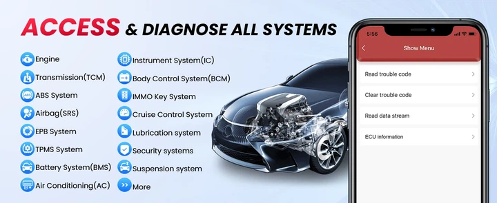 Универсальный автосканер Мультимарочный OBD2 Thinkcar ThinkDiag Mini Профессиональный диагностический сканер автомобильный ОБД2, EOBD, ELM327 (19804) - изображение 2