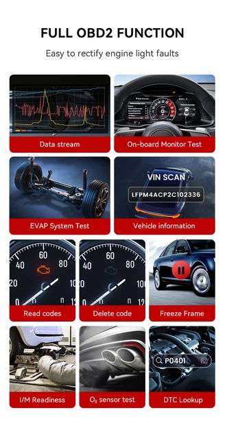 Универсальный автосканер Мультимарочный OBD2 Thinkcar ThinkDiag Mini Профессиональный диагностический сканер автомобильный ОБД2, EOBD, ELM327 (19804) - изображение 6