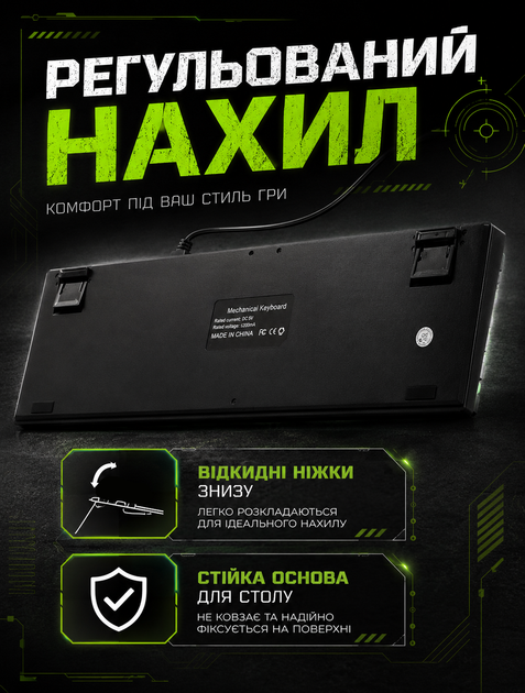 Проводная игровая клавиатура для ПК с RGB подсветкой полноразмерная раскладка на 104 клавиши с мягким ходом клавиш - изображение 7