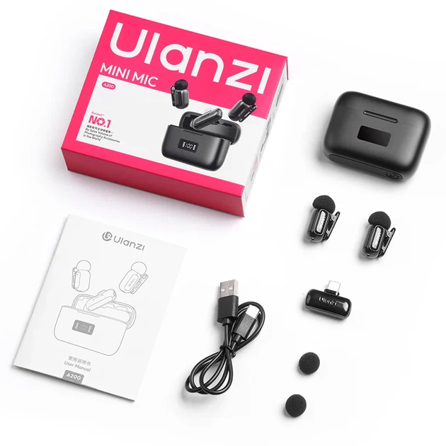 Микрофон Ulanzi Mini Компактный Черный (A200) - изображение 3