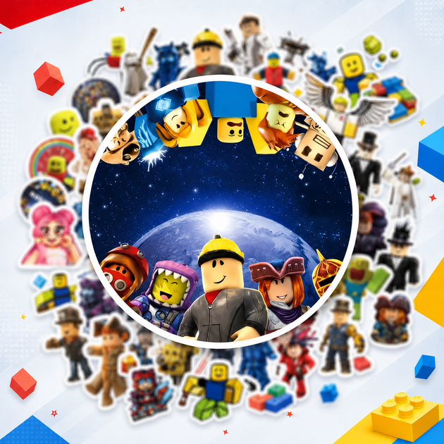 Стикеры Roblox 50 шт 6×6 см, Наклейки Роблокс для ноутбука, телефона и чемодана - Фото 8 Стикеры Roblox 50 шт 6×6 см, Наклейки Роблокс для ноутбука, телефона и чемодана - изображение 8