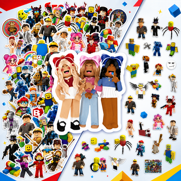 Стикеры Roblox 50 шт 6×6 см, Наклейки Роблокс для ноутбука, телефона и чемодана - Фото 10 Стикеры Roblox 50 шт 6×6 см, Наклейки Роблокс для ноутбука, телефона и чемодана - изображение 10