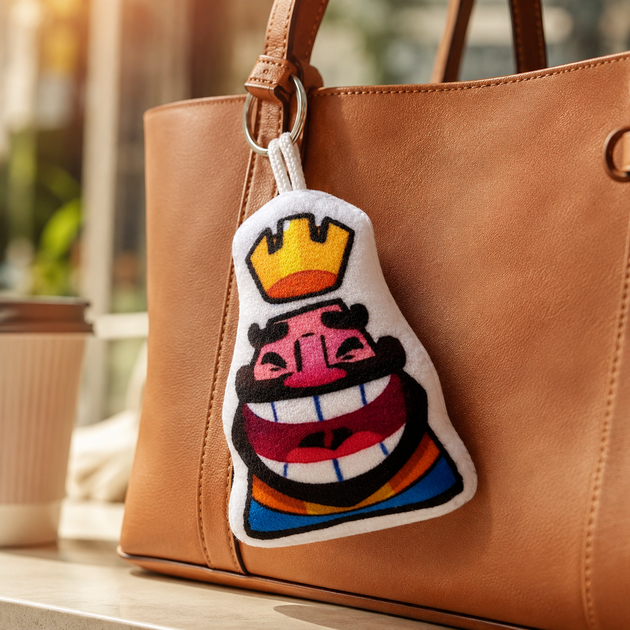 Брелок Clash Royale Смеющийся король 8х6 см, брелок со звуком Клеш Рояль - Фото 7 Брелок Clash Royale Смеющийся король 8х6 см, брелок со звуком Клеш Рояль - изображение 7