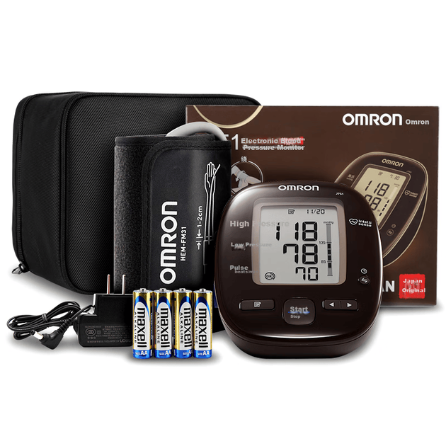 Электронный тонометр OMRON, импортный, для домашнего использования, с Bluetooth-приложением, высокоточный медицинский прибор для измерения артериального давления, модель J751. - изображение 9