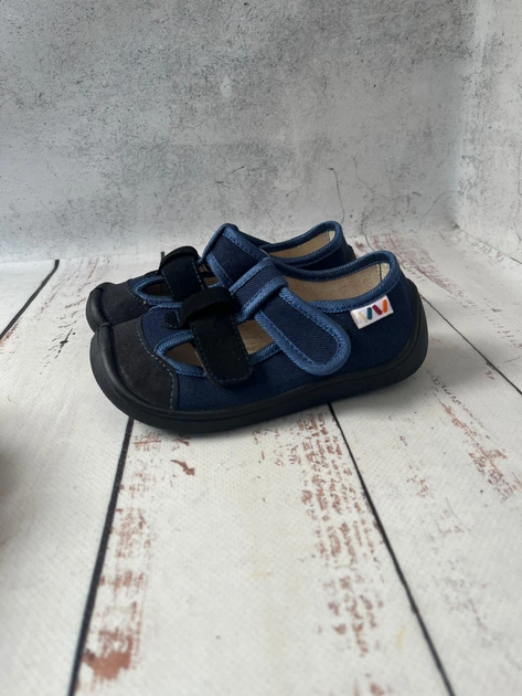 Капці берфути дитячі для хлопчика Weestep 25 - 15,2 см Чорно-синій (084) - изображение 5