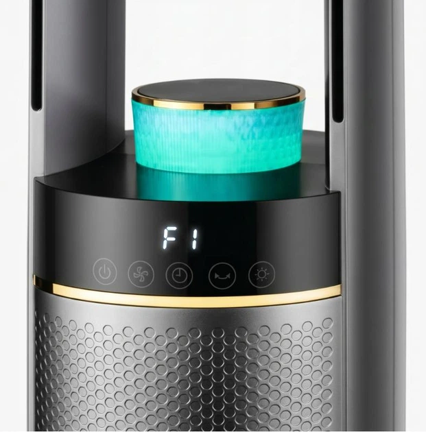 Бесшумный колонный вентилятор VEXOS ONE+ Aura One Air 85 Вт, 4-цветная светодиодная подсветка, пульт ДУ - изображение 7