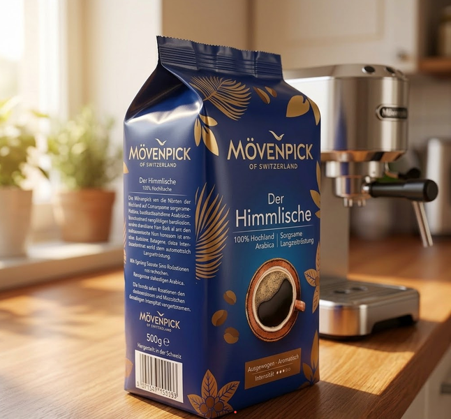 Кофе в зернах Movenpick Der Himmlische 100% арабика 510 г средней обжарки зерновой с кофеином немецкая ароматная мягкая карамельная для кофемашины дома - Фото 10 Кофе в зернах Movenpick Der Himmlische 100% арабика 510 г средней обжарки зерновой с кофеином немецкая ароматная мягкая карамельная для кофемашины дома - изображение 10