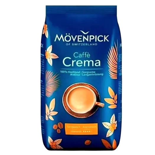 Зернова кава Movenpick Caffe Crema 510 г арабіка 100% середнє обсмаження інтенсивність 6 шоколадно фруктова з нотами какао для кавомашин молочних напоїв еспресо - Фото 4 Зернова кава Movenpick Caffe Crema 510 г арабіка 100% середнє обсмаження інтенсивність 6 шоколадно фруктова з нотами какао для кавомашин молочних напоїв еспресо - зображення 4