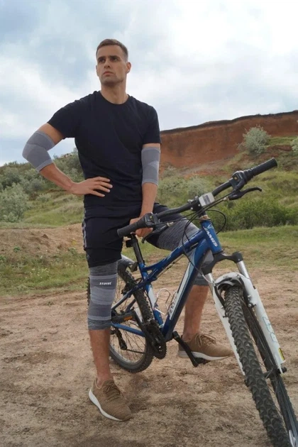 Наколінники Power System PS-6002 Knee Support Grey (пара) XL ((пара) M) - зображення 3