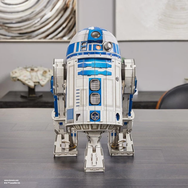 Пазл для створення 3D-моделі Spin Master 4D Build Зоряні війни: дроїд R2-D2, 201 ел (SM45757/6069817) - зображення 8