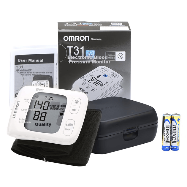 Тонометр OMRON наручный, электронный, для пожилых, модель T31 - изображение 8