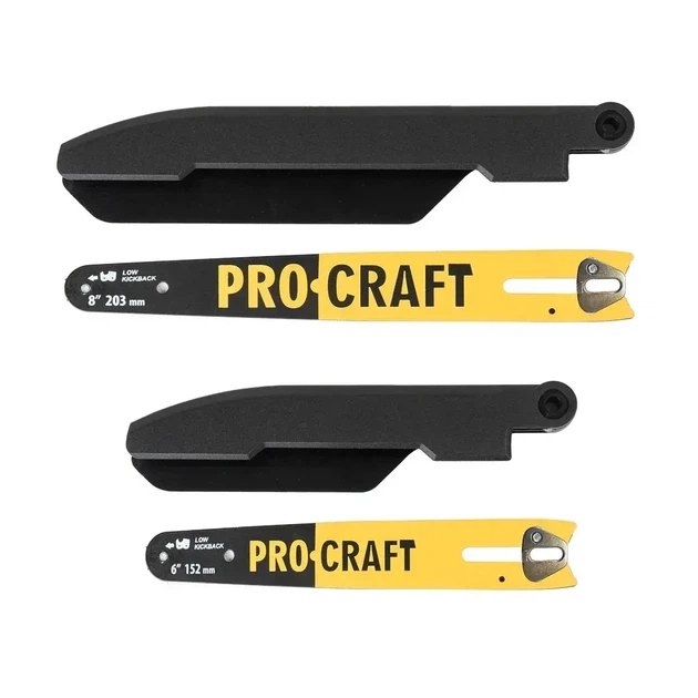 Аккумуляторная мини цепная пила Procraft PKA32Li 20V 4Ah бесщеточная с двумя шинами 6 и 8 дюймов автоматической смазкой и кейсом - изображение 11