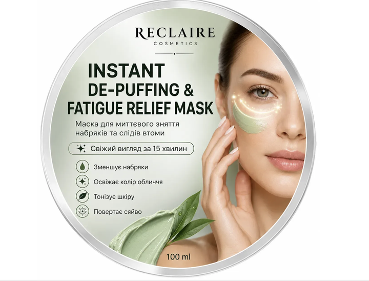 Маска для мгновенного снятия отёков и следов усталости Reclaire Instant De-Puffing & Fatigue Relief Mask - изображение 2
