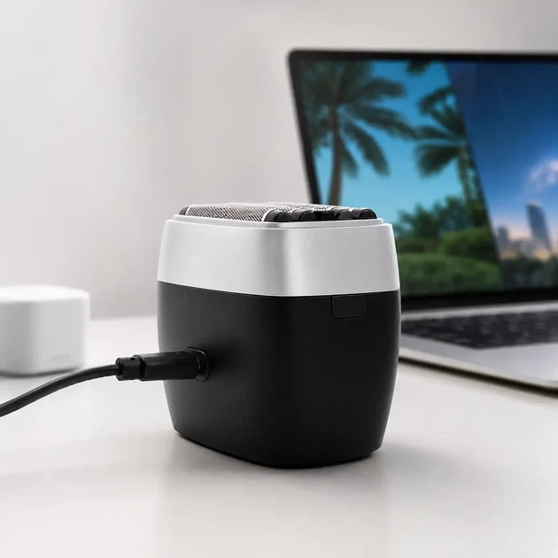 Бездротова бритва для чоловіків USB-C Kemei KM-T416 Чорна - изображение 7