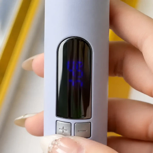 Автоматическая плойка Kemei KM-2063 для завивки волос 30 мм 55 Вт с керамическим покрытием и 13 режимами температуры Лиловая - изображение 8