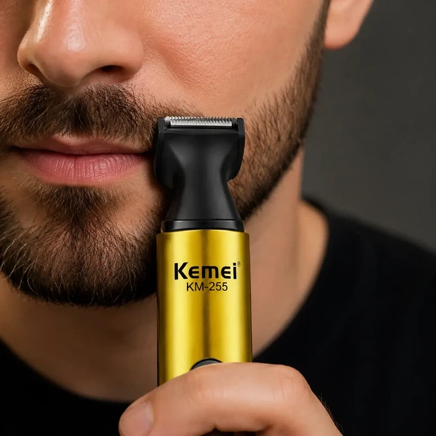 Тример для носа та вух 5 Вт від USB KM-255 Жовтий - изображение 3