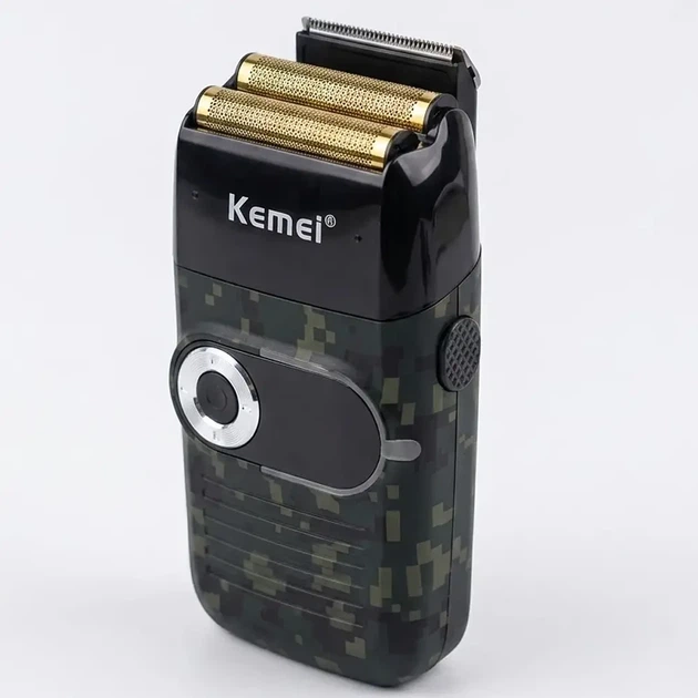 Электробритва Kemei KM-2027 мужская беспроводная сеточная 3 режима скорости USB-C 5 Вт 1400 мАч Пиксель - изображение 6