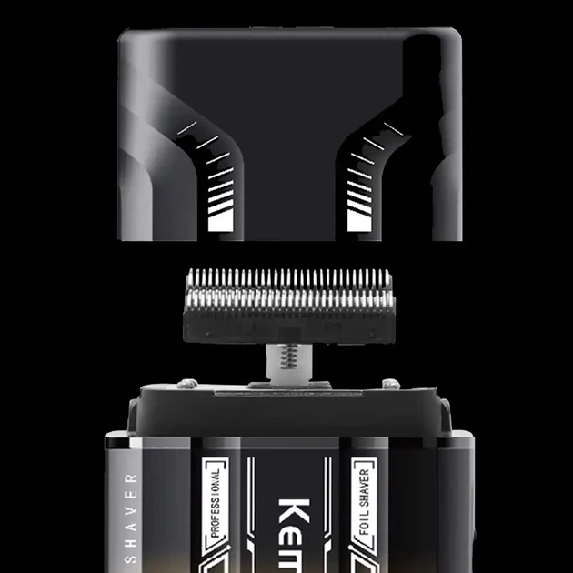 Беспроводная бритва для мужчин с UV-дезинфекцией, USB-C, Kemei KM-T418, Градиент / Шейвер / Аккумуляторная мужская электробритва - Фото 4 Беспроводная бритва для мужчин с UV-дезинфекцией, USB-C, Kemei KM-T418, Градиент / Шейвер / Аккумуляторная мужская электробритва - изображение 4