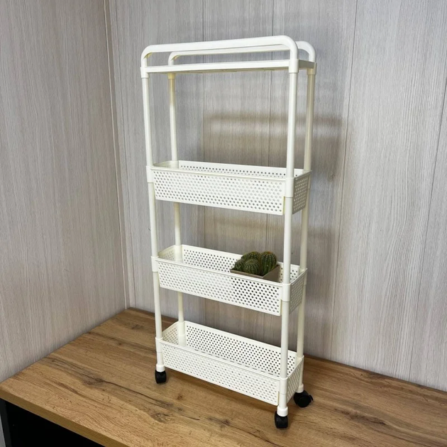Стелаж-тележка на колесах для кухни 90×40×15 см - Фото 1 Стелаж-тележка на колесах для кухни 90×40×15 см - изображение 1