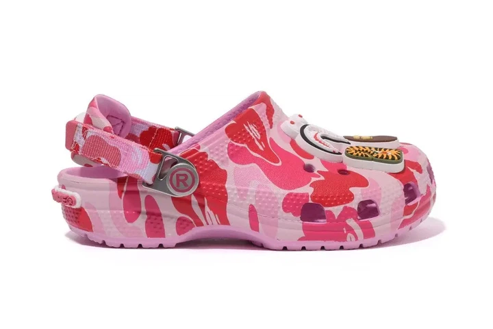 Кроксы BAPE, BAPE® X-CROCS - CLOG, унисекс (45) розовые. - Фото 2 Кроксы BAPE, BAPE® X-CROCS - CLOG, унисекс (45) розовые. - изображение 2