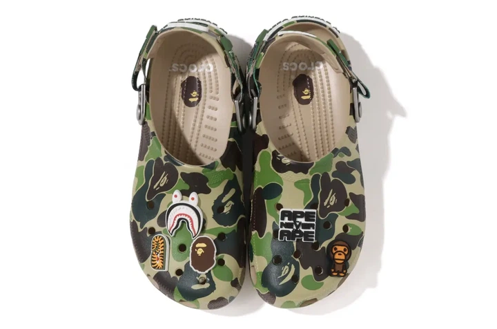 Кроксы BAPE, BAPE® X-CROCS - CLOG, унисекс (45) зеленые. - Фото 2 Кроксы BAPE, BAPE® X-CROCS - CLOG, унисекс (45) зеленые. - изображение 2