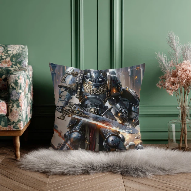 Подушка Warhammer 35х35 см-10 - Фото 1 Подушка Warhammer 35х35 см-10 - изображение 1